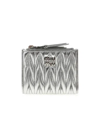 Miu Miu Small Matelassé Leather Wallet