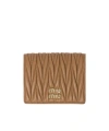Miu Miu Quilted Leather Wallet Snap