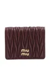 Miu Miu Quilted Leather Card Holder