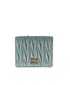 Miu Miu Logo Wallet In Marigold