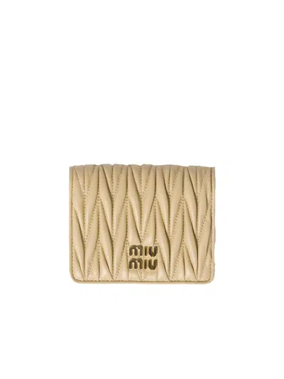 MIU MIU MIU MIU SMALL MATELASSÉ WALLET