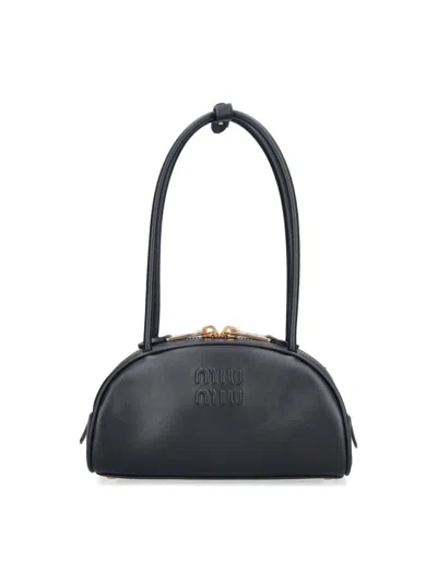 Miu Miu Small Shoulder Bag "beau" In Black