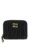 Miu Miu Small Tassel Wallet In Black