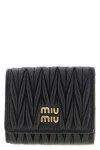 Miu Miu Small Tassel Wallet In Black