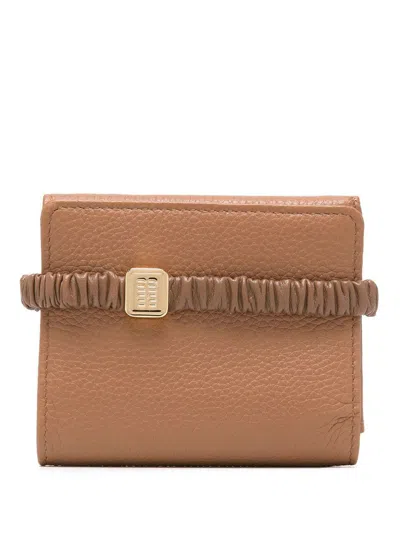 MIU MIU MIU MIU SMALL TRI-FOLD LEATHER WALLET