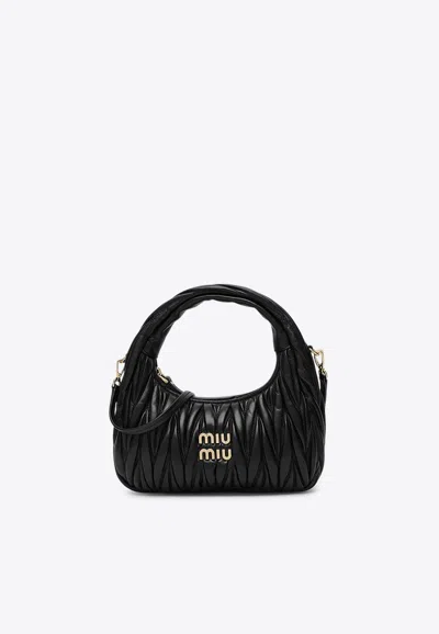 Miu Miu Small Wander Matelassé Top Handle Bag
