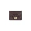 Miu Miu Lamb Leather Quilted Cardholder