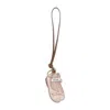 Miu Miu Miumiu Women Miu Ballet Leather Keychain Trick In Multicolor