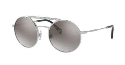 Pre-owned Miu Miu Smu 03ys Black/grey Shaded (1ab-5d1) Sunglasses