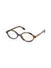 Miu Miu Smu 04z Glasses In Brown