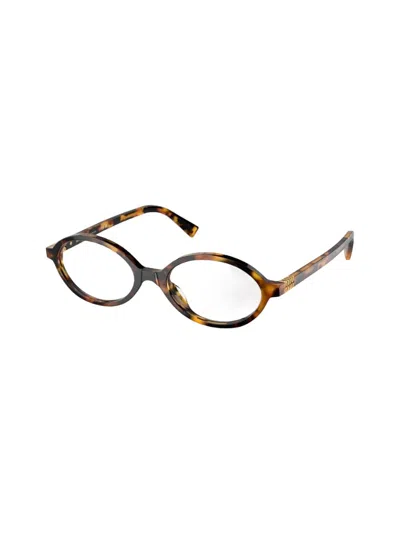 Miu Miu Smu 04z Glasses In Brown
