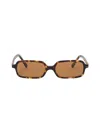 Miu Miu Rectangular-frame Tortoiseshell Acetate Sunglasses In Brown