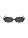 Miu Miu Miu Mens Black Mu 11zs Rectangle-frame Acetate Sunglasses In Black