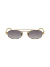Miu Miu Gradient Metal Oval Sunglasses