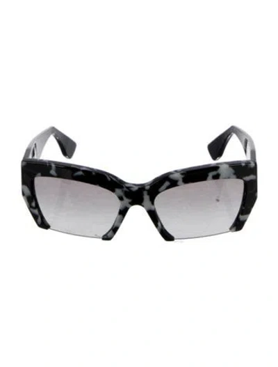 Pre-owned Miu Miu Smu110s Cat-eye Sunglasses In Black