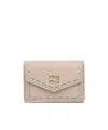 Miu Miu Snap Wallet In Brown