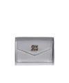Miu Miu Snap Wallet In Gray