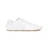 Miu Miu Logo-printed Leather Sneakers In White