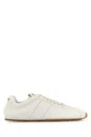 Miu Miu Logo-printed Leather Sneakers