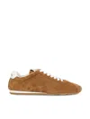 Miu Miu Women Plume Low-top Suede Sneakers In Brown