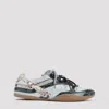 Miu Miu Gymnasium Technical Fabric And Python-print Ayers Leather Sneakers In Multi