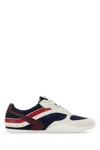 Miu Miu Multicolor Tech Fabric And Suede Gymnasium Sneakers In Animal Print