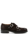 Miu Miu Brown Round Toe Dress Shoes In Moro