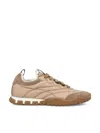 Miu Miu Tyre Technical Fabric And Suede Sneakers In Neutral