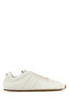 Miu Miu Sneakers Plume In Pelle Bianca Donna In Brown