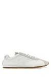 Miu Miu Suede Low-top Sneakers In White