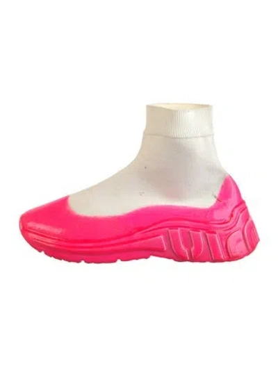 Pre-owned Miu Miu Sock Sneakers In Pink