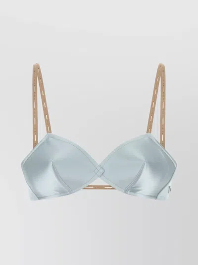 MIU MIU SOFT SATIN BRA ADJUSTABLE STRAPS