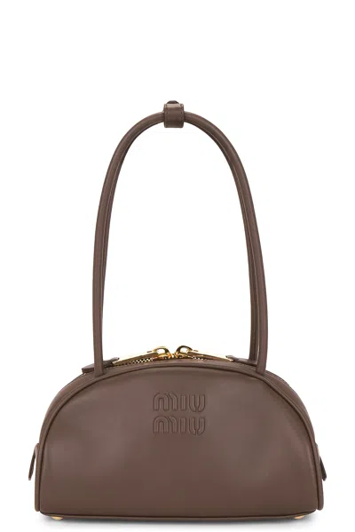 Miu Miu Softy Beau Bag In Brown