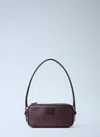 Miu Miu Softy Leather Shoulder Bag In Brown