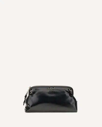 Miu Miu Softy Shoulder Bag In Black