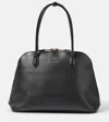 Miu Miu Softy Small Leather Shoulder Bag In Black