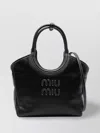 Miu Miu Softy Tote Bag Adjustable Strap In Black
