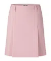 Miu Miu Solid High-waisted Wrap Mini Skirt In Multi
