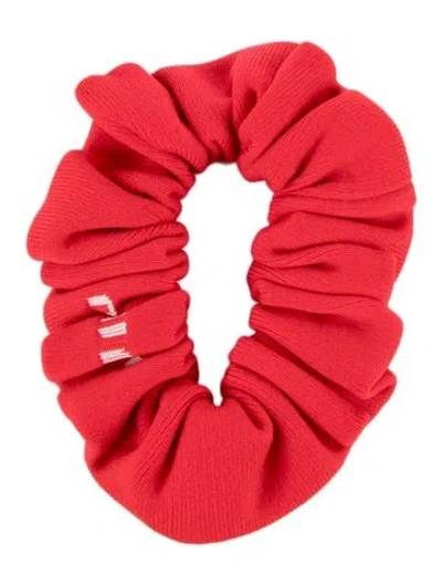 Pre-owned Miu Miu Solid Knit Scrunchie W/tags In Red