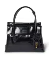 Miu Miu Solitaire Bag In Shiny Leather In Black
