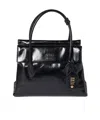 Miu Miu Solitaire Shiny Shoulder Bag In Black