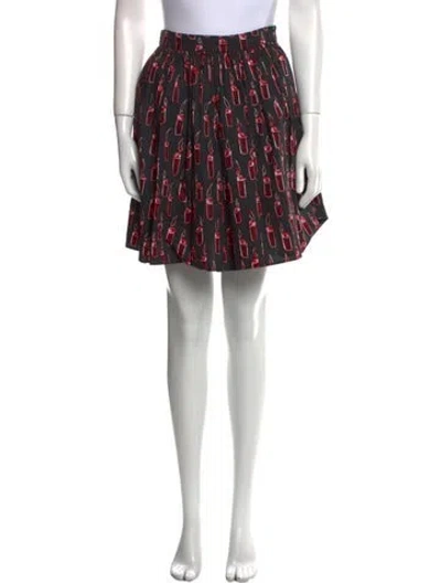Pre-owned Miu Miu Special Project Eriwakiyama Knee-length Skirt In Red