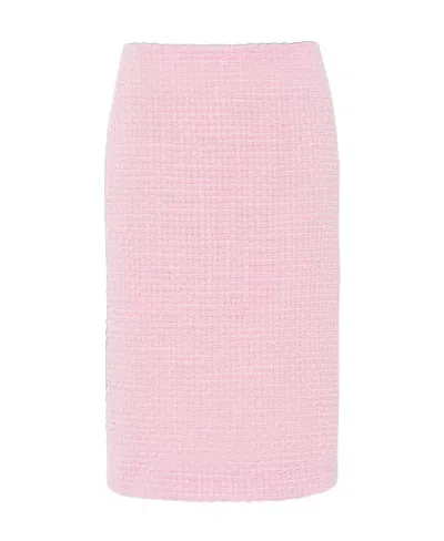 Miu Miu Split Detail Skirt In Pink