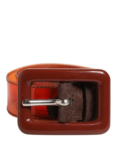 Miu Miu Square Buckle Belt In Pink