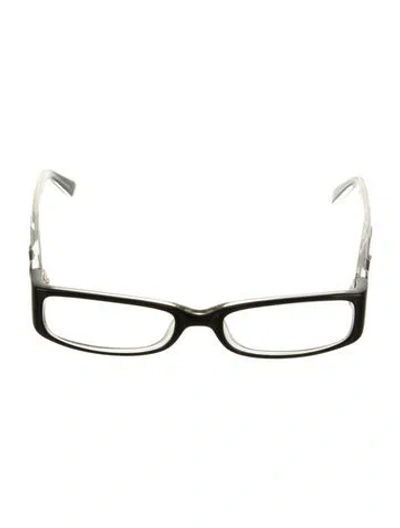 Pre-owned Miu Miu Square Eyeglasses In Black