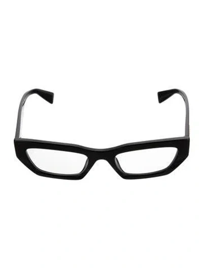 Pre-owned Miu Miu Square Eyeglasses In Black