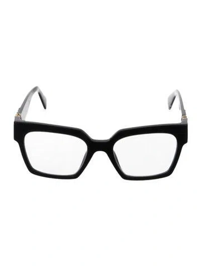 Pre-owned Miu Miu Square Eyeglasses In Black