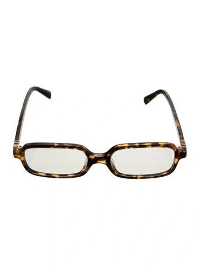 Pre-owned Miu Miu Square Eyeglasses In Brown