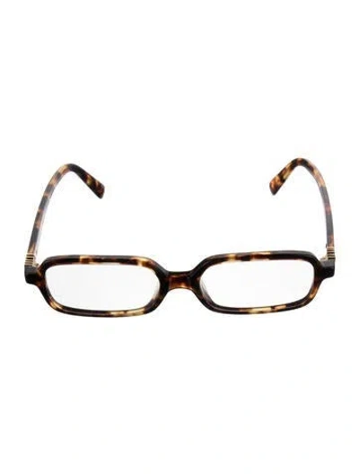 Pre-owned Miu Miu Square Eyeglasses In Brown