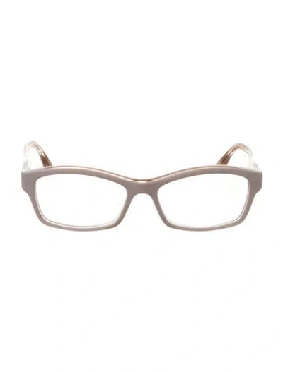 Pre-owned Miu Miu Square Eyeglasses In Pink